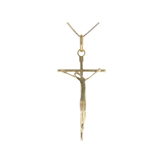 Pendente Soprana Gioielleria croci in Oro CROCE CRISTO STILIZZATO - CROCE CRISTO STILIZZATO